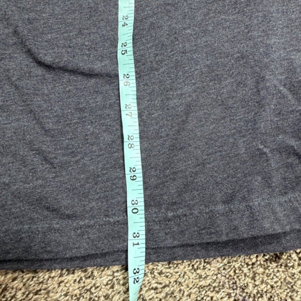 Carhartt Loose Fit Pocket Long Sleeve T Shirt Heather Charcoal Logo Mens 2XL - Picture 6 of 9